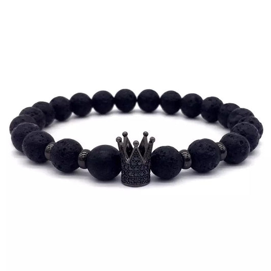 Men Beaded crown bracelets