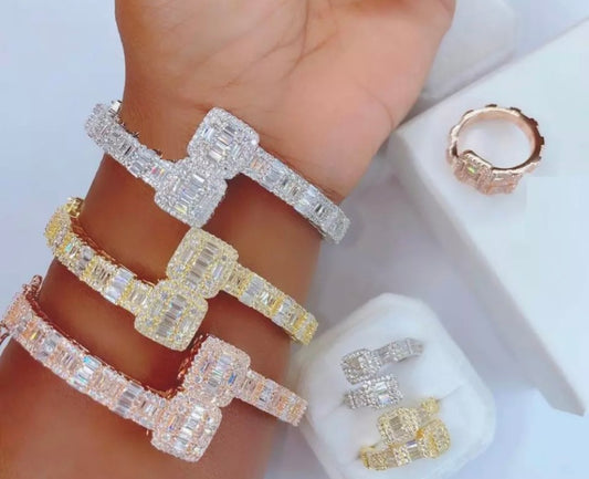 Baguette bracelet unisex