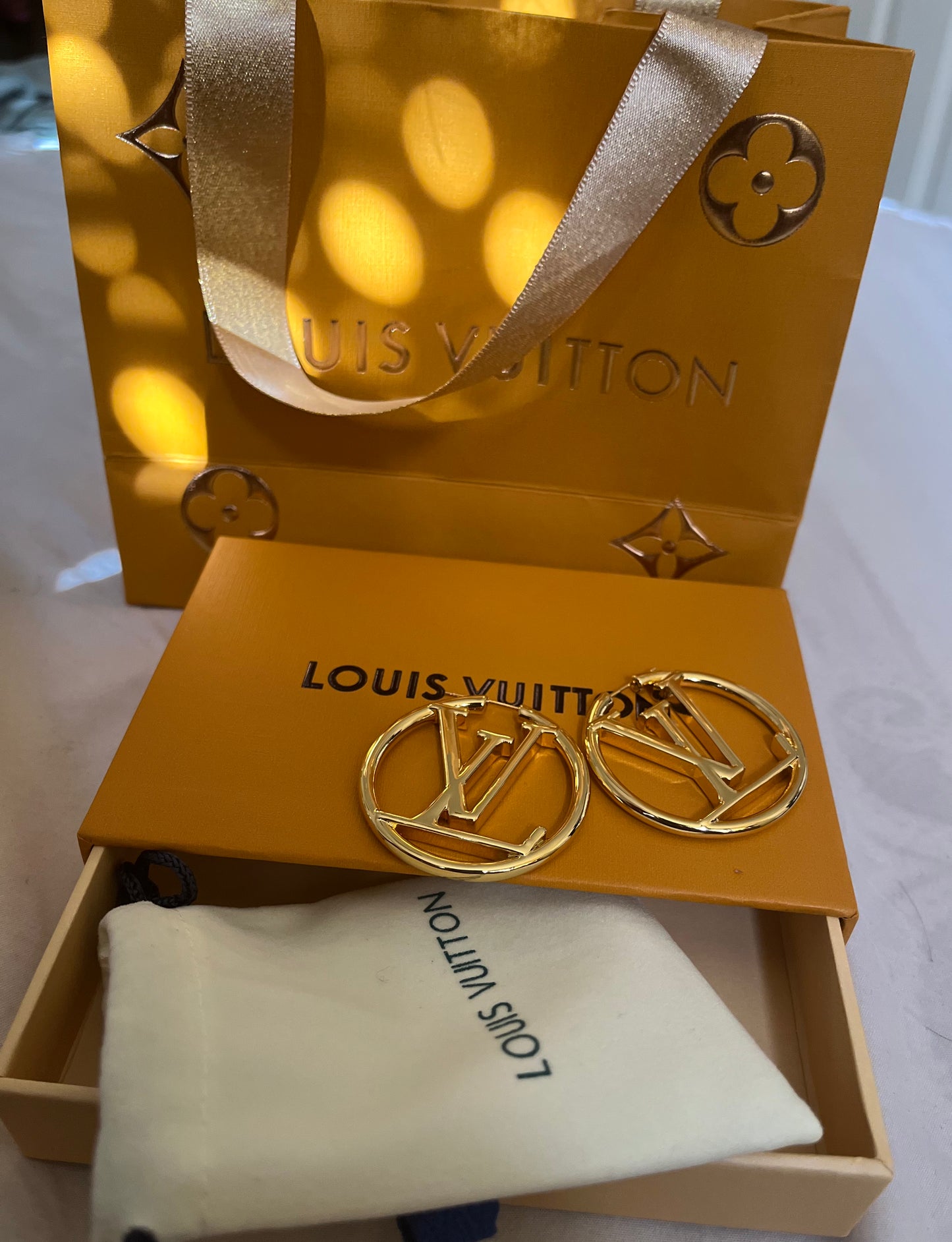 Gold L hoops (pre-order only )